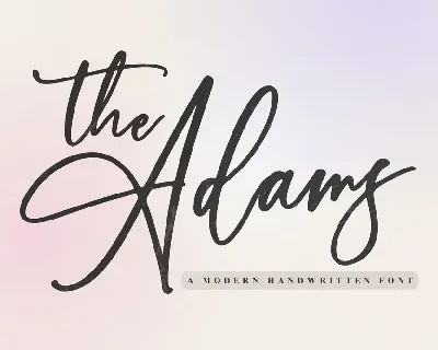 The Adams font