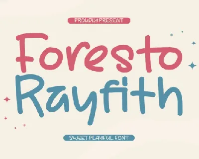 Foresto Rayfith font