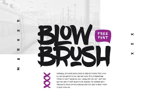 BlowBrush Free font