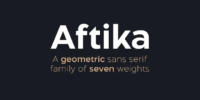 Aftika font