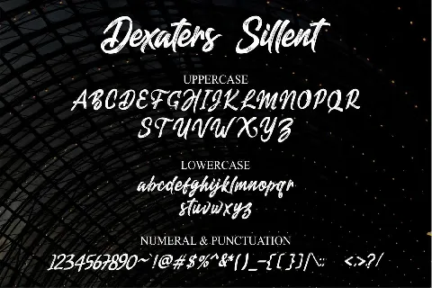 Dexaters Sillent font