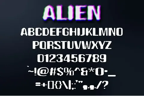 Alien Space font