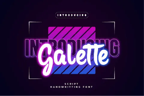 Galette font