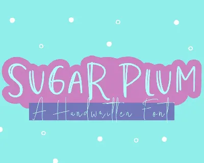 Sugar Plum font