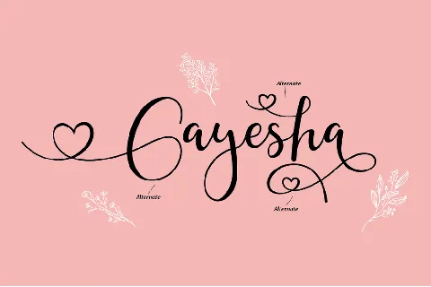 Gayesha font