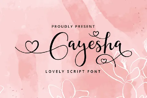 Gayesha font