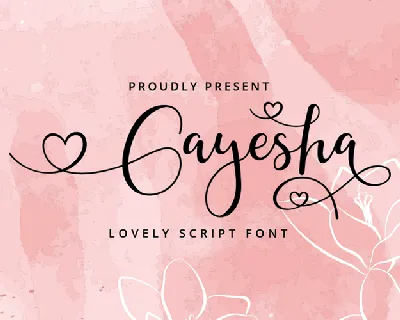Gayesha font