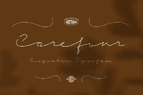 Carefour Signature font