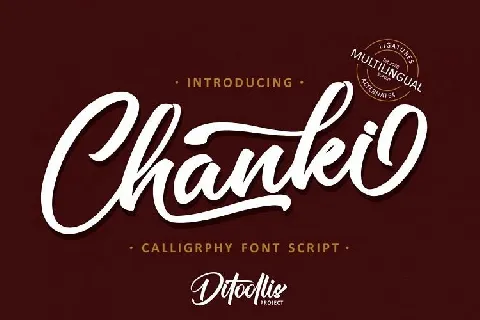 Chanki Calligraphy Script font