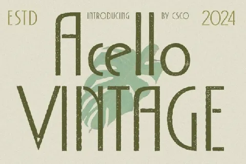 Acello Vintage font