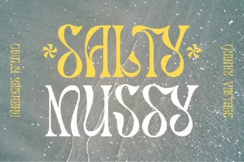 Salty Mussy Display font