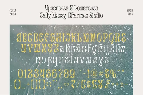 Salty Mussy Display font