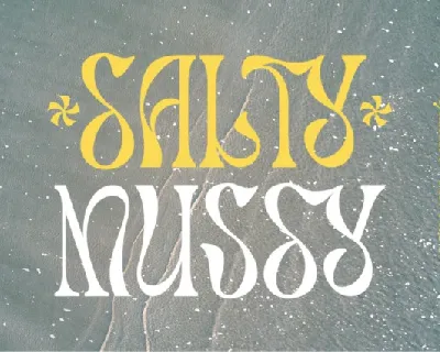 Salty Mussy Display font
