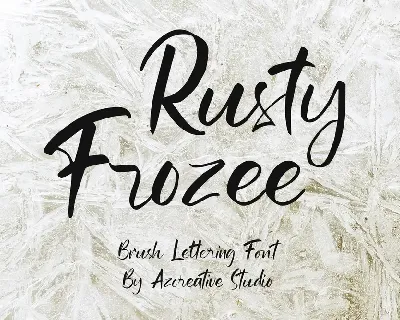 Rusty Frozee font