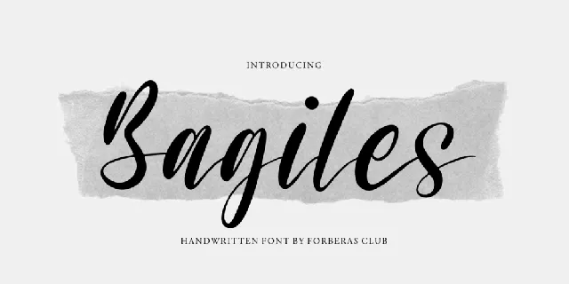 Bagiles font