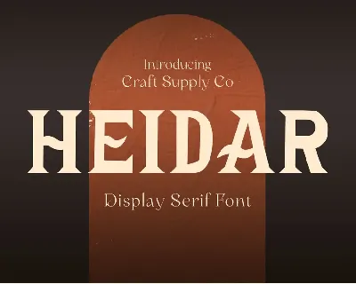 Heidar Demo font