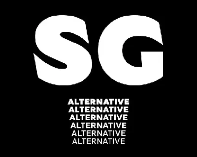 SG Alternative font