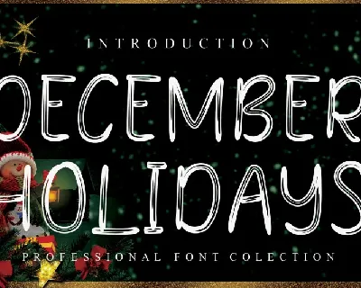 December Holidays Display font