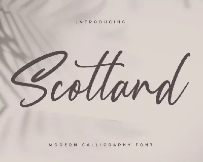 Scotland Calligraphy font