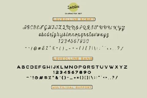 Loveolline Duo font