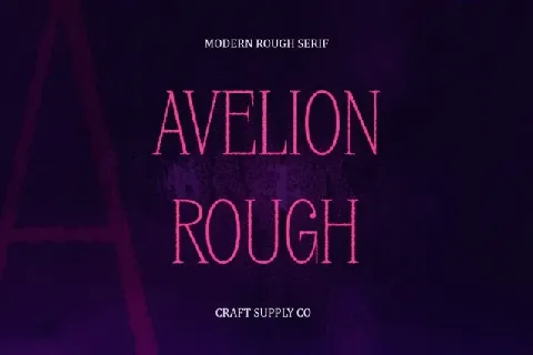 Avelion Rough font