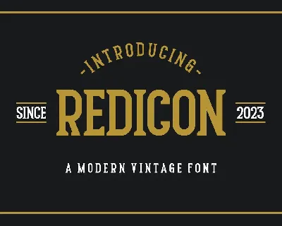 Redicon font