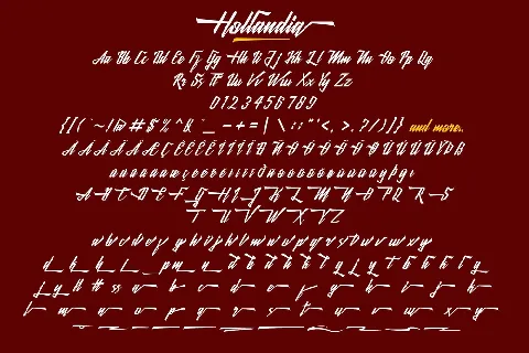 Hollandia font