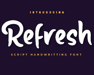 Refresh font