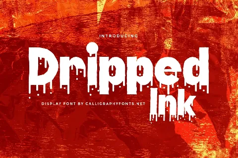 Dripped Ink Demo font