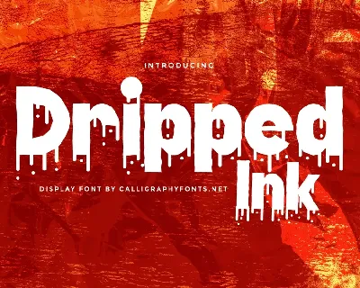 Dripped Ink Demo font