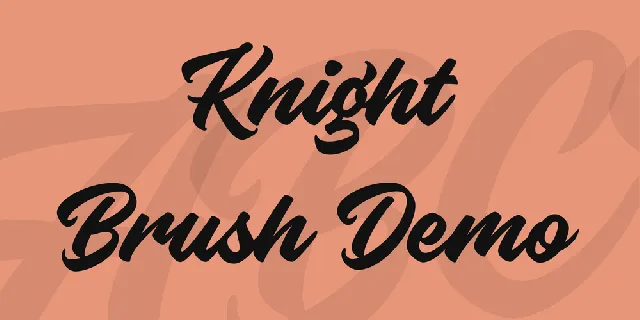 Knight Brush Demo font