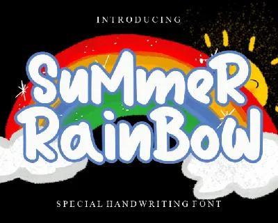 Summer Rainbow font
