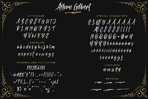 Attomi Gilbert Script font