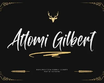 Attomi Gilbert Script font