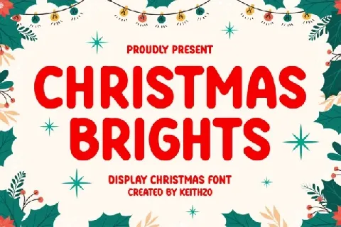 Christmas Brights font