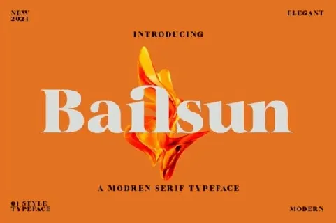 Bailsun font