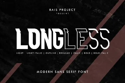 Longless font