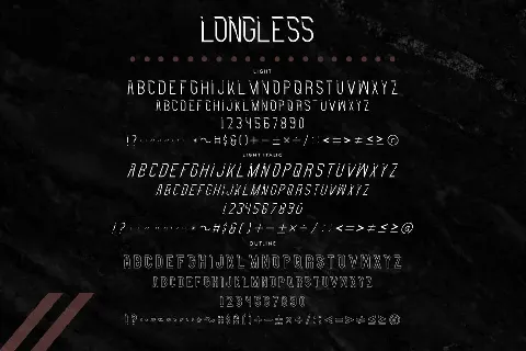 Longless font