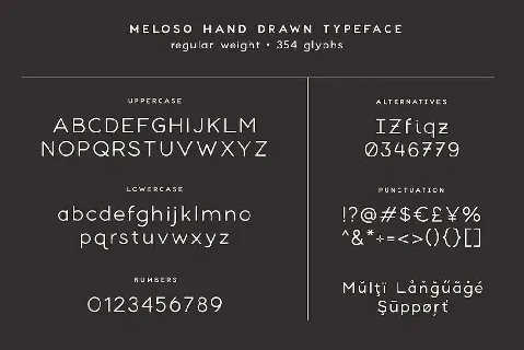 Meloso font