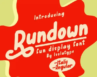 Rundown font