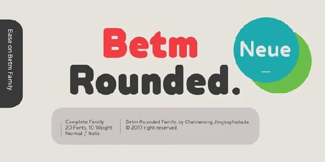 Betm Rounded Family font