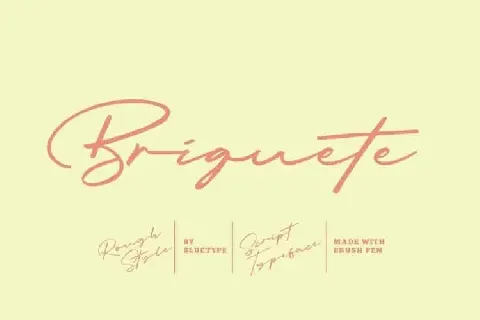 Briquete Handwritten font