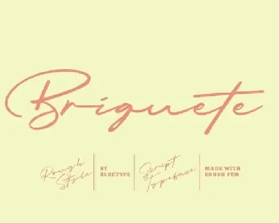 Briquete Handwritten font