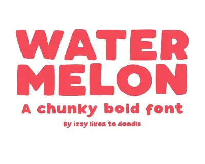Watermelon Bold font