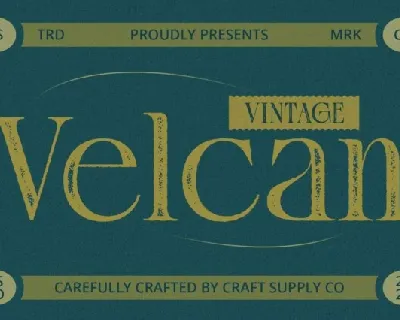 Velcan Vintage font
