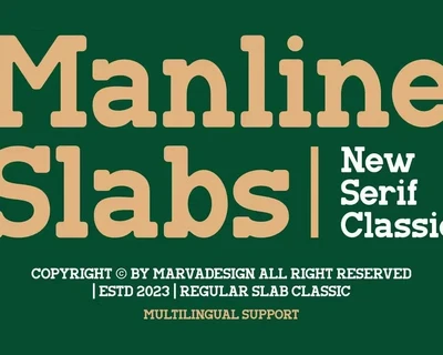 Manline Slabs font