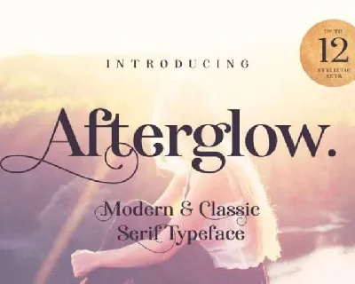 Afterglow Typeface Free font