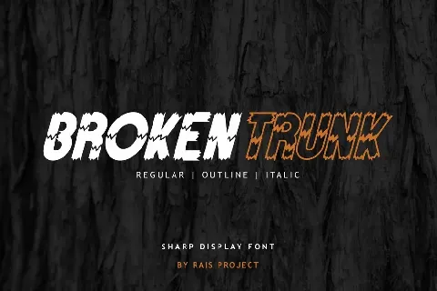 Broken Trunk Demo font