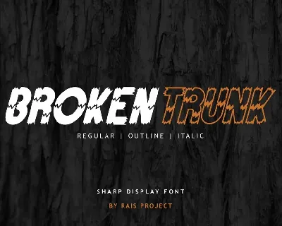 Broken Trunk Demo font