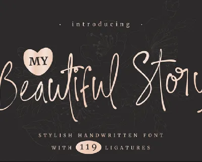 My Beautiful Story font